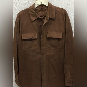 Grant Thomas Suede Shirt Jacket Medium - NWT